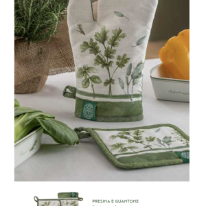 Set 2 Presine e Guantone La Porcellana Bianca