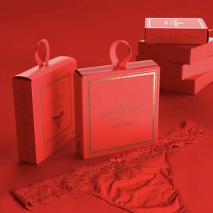 Slip Red Lingerie con Dettaglio in Pizzo