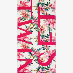 Telo Mare Twinset 100% Cotone Fantasia Floreale con Logo