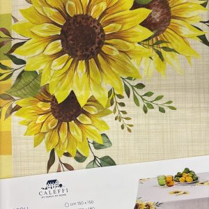 Tovaglia CALEFFI in Puro Cotone – Stampa Digitale GirasoliÂ