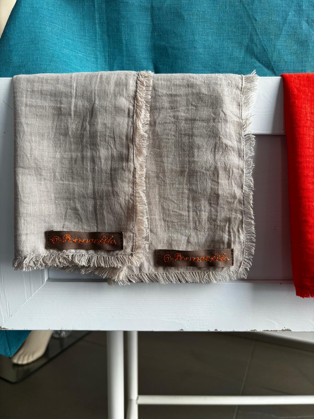 Tovaglietta da colazione in puro lino – Handmade by Penna e Filo