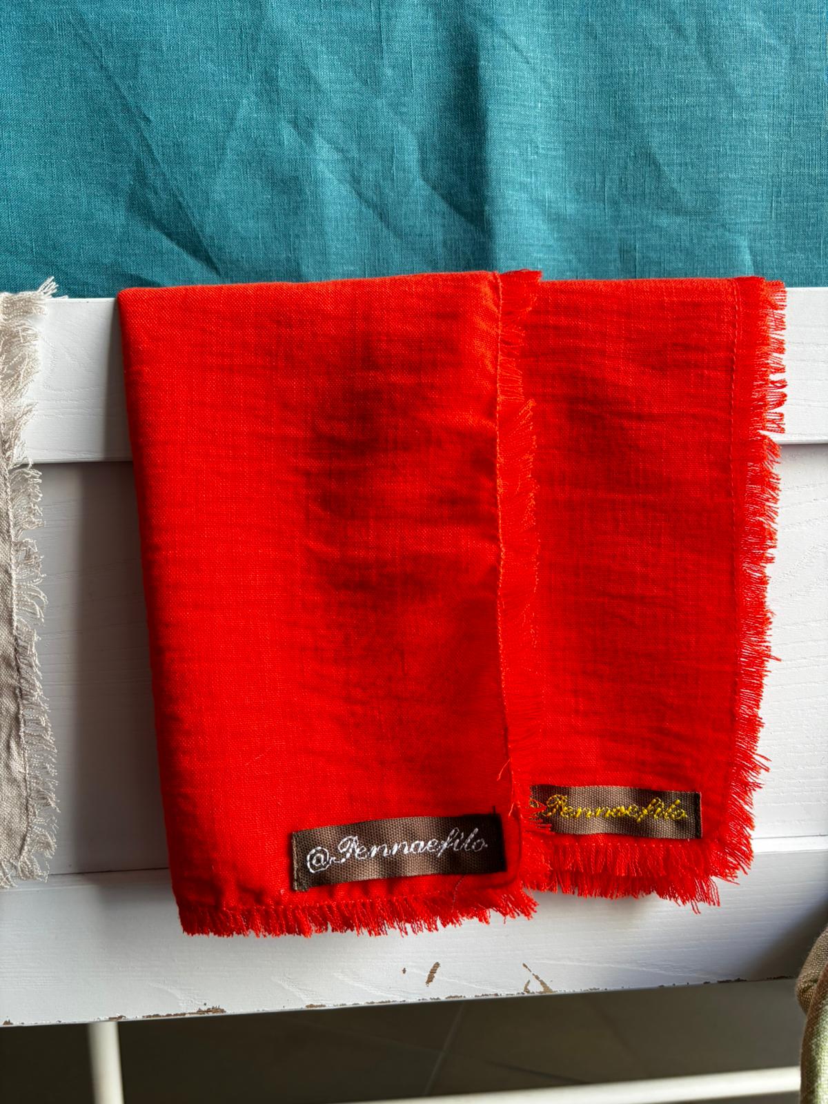 Tovaglietta da colazione in puro lino – Handmade by Penna e Filo - immagine 5