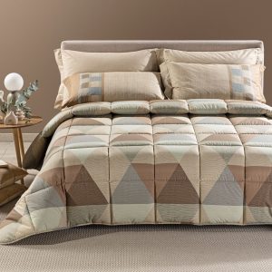 Trapunta Londra Caleffi in Puro Cotone Moka 