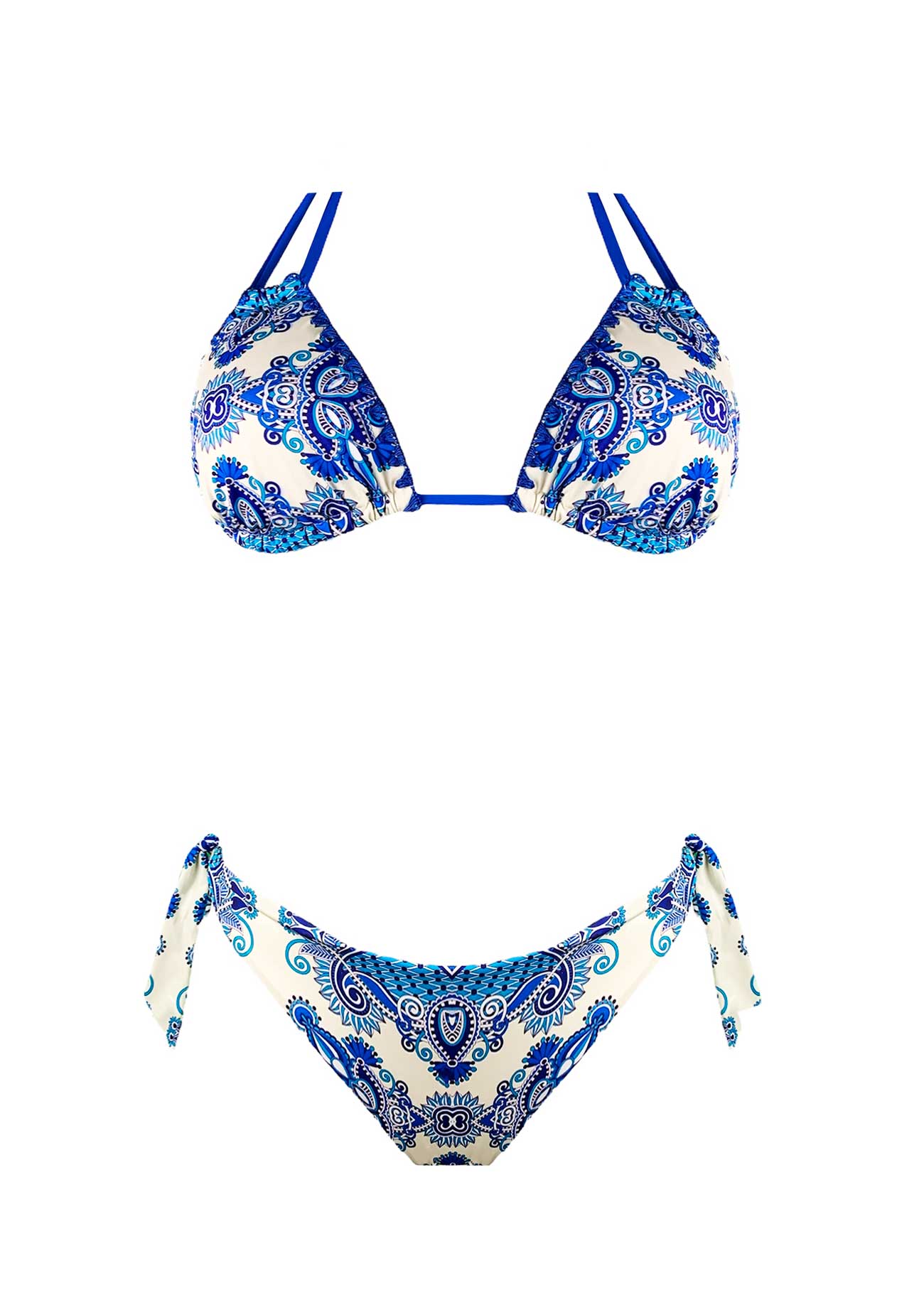 2Bekini Bikini Triangolo Candy Paisley Indigo - immagine 5