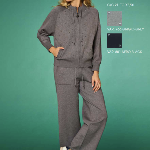 Tuta Donna con Zip e Pantalone Palazzo