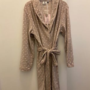 Vestaglia in Pile a Pois Sciallata Admas