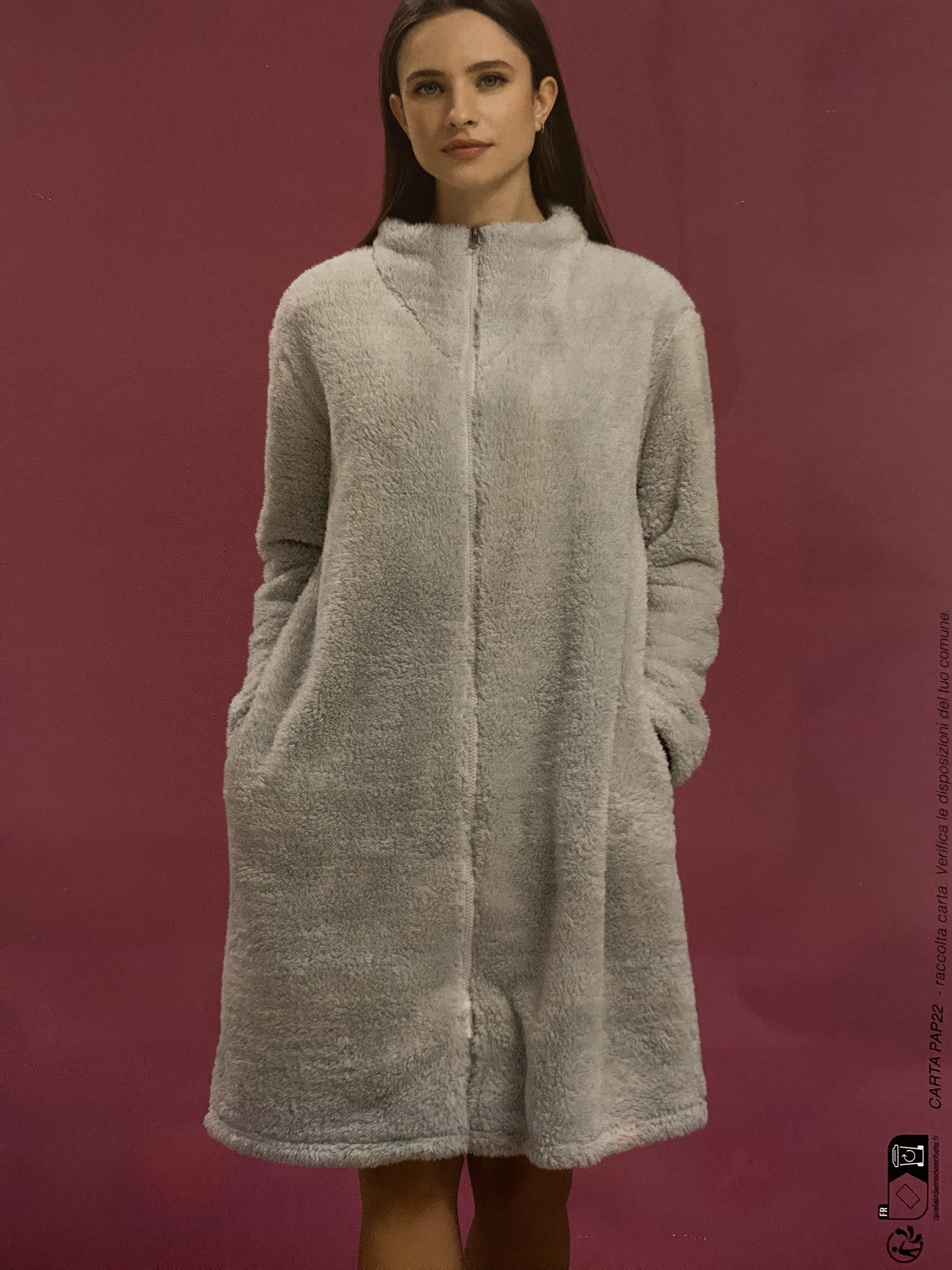 Vestaglia in Pile con Zip Linclalor - immagine 2