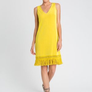 Abito frange giallo