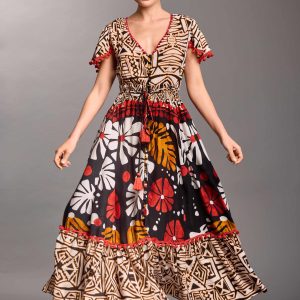 Abito Lungo con Manichina Vacanze Italiane