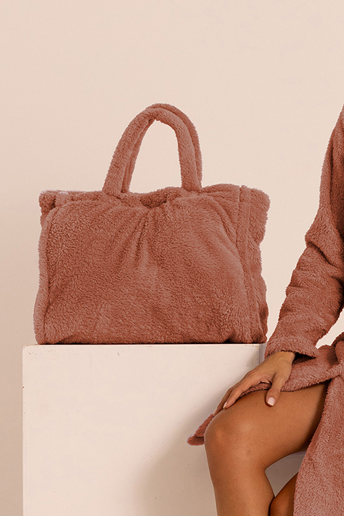 Borsa Tote in Morbida Pelliccia Maryplaid - immagine 2