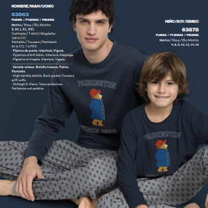 Pigiama Famiglia Paddington in caldo cotone