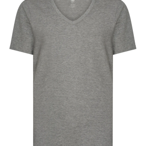 Maglia mezza manica scollo a V in caldo cotone