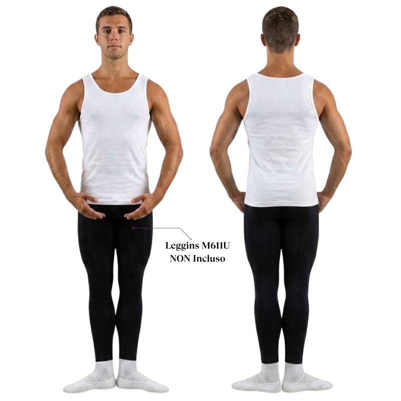 Canotta Senza Maniche da Uomo per Danza e Performance – M409 - immagine 2