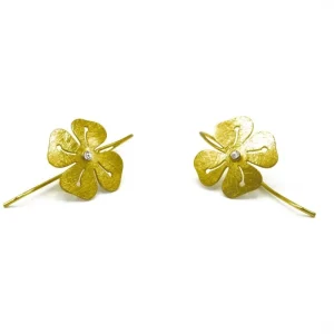 Orecchini Quadrifoglio con strass