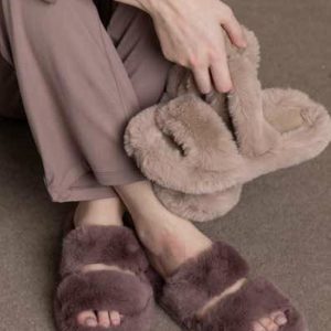 Pantofole Donna con Pelliccia Admas