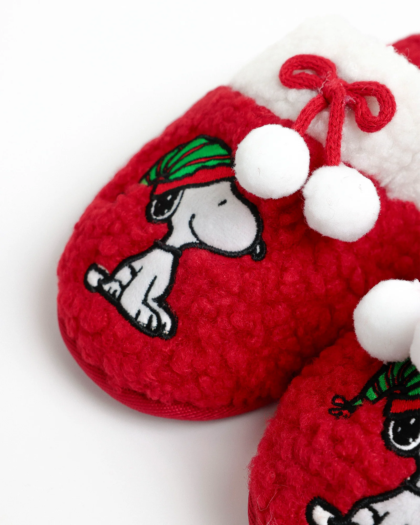 Pantofole da Bimbo/Bimba Snoopy in Pelliccia Sintetica - immagine 3