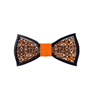 Papillon in Legno nodo arancione