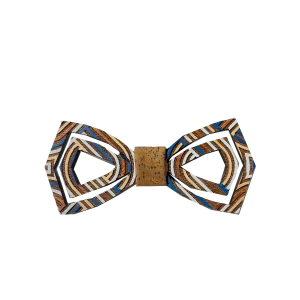 Papillon Artigianale Geometrico in Legno