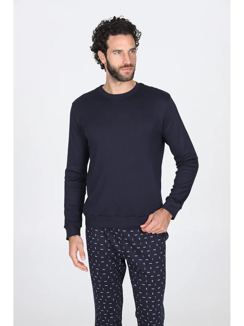 Pigiama girocollo Julipet con fantasia “Barber” - immagine 2