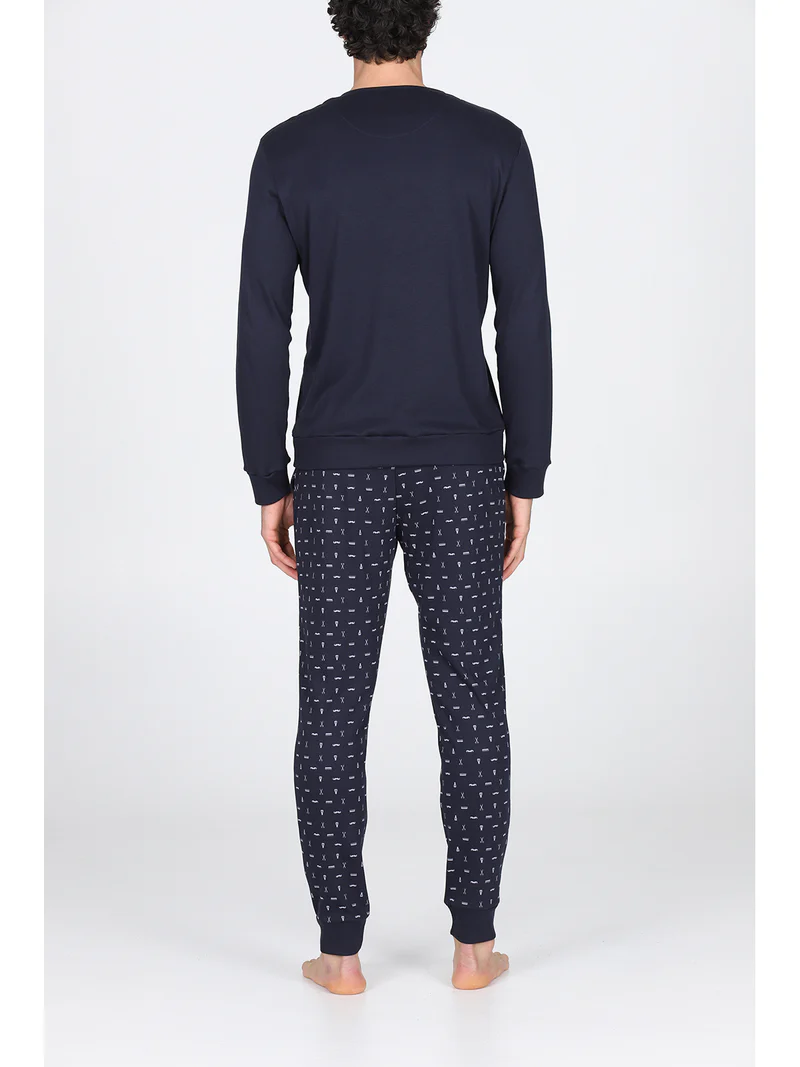 Pigiama girocollo Julipet con fantasia “Barber” - immagine 4