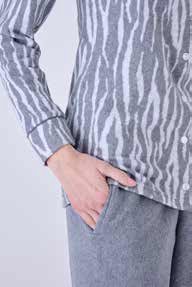 Pigiama modello camicia in punto Milano Pigiamiamoci - immagine 3