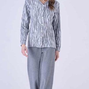 Pigiama modello camicia in punto Milano Pigiamiamoci