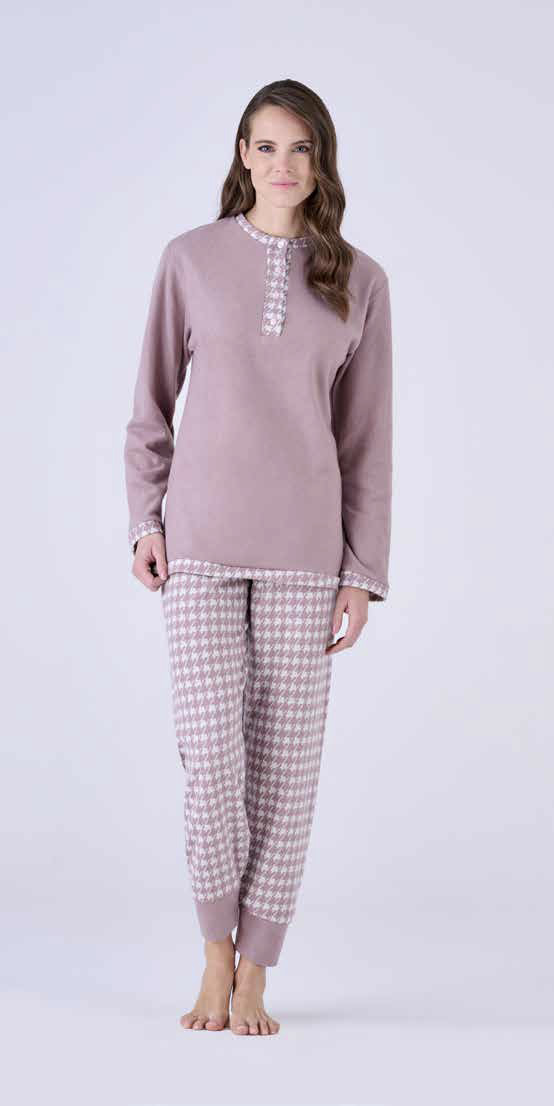 Pigiama serafino in punto milano Pigiamiamoci - immagine 2