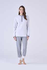 Pigiama serafino in punto milano Pigiamiamoci - immagine 4