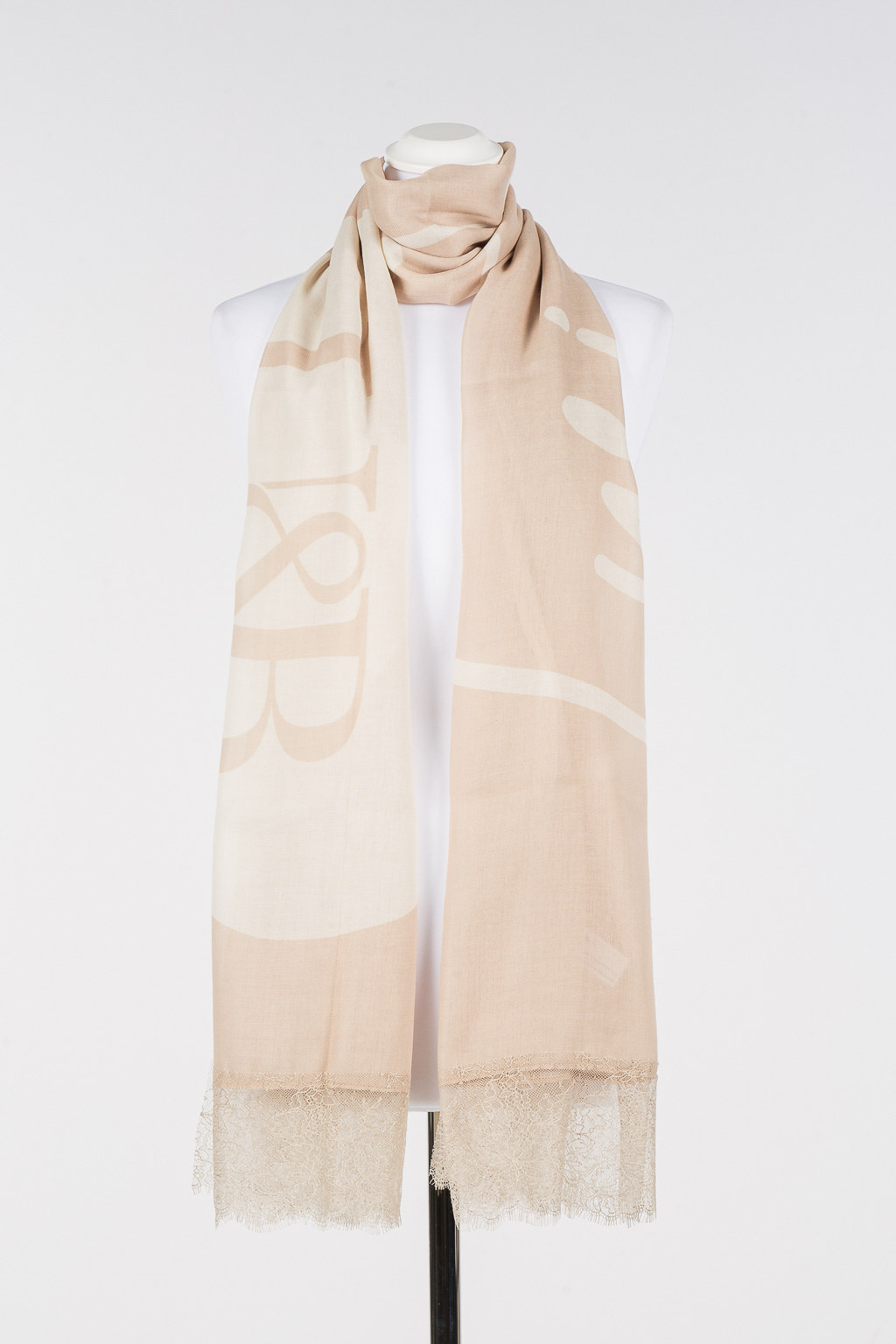 Sciarpa con inserti in pizzo Twinset