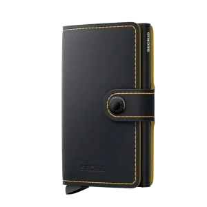 Miniwallet Matte Black & Ochre