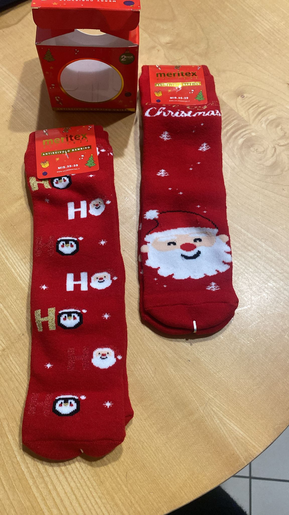 Set calzini antiscivolo natalizi