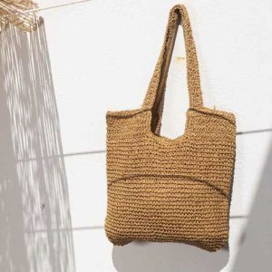 Shopping bag in paglia