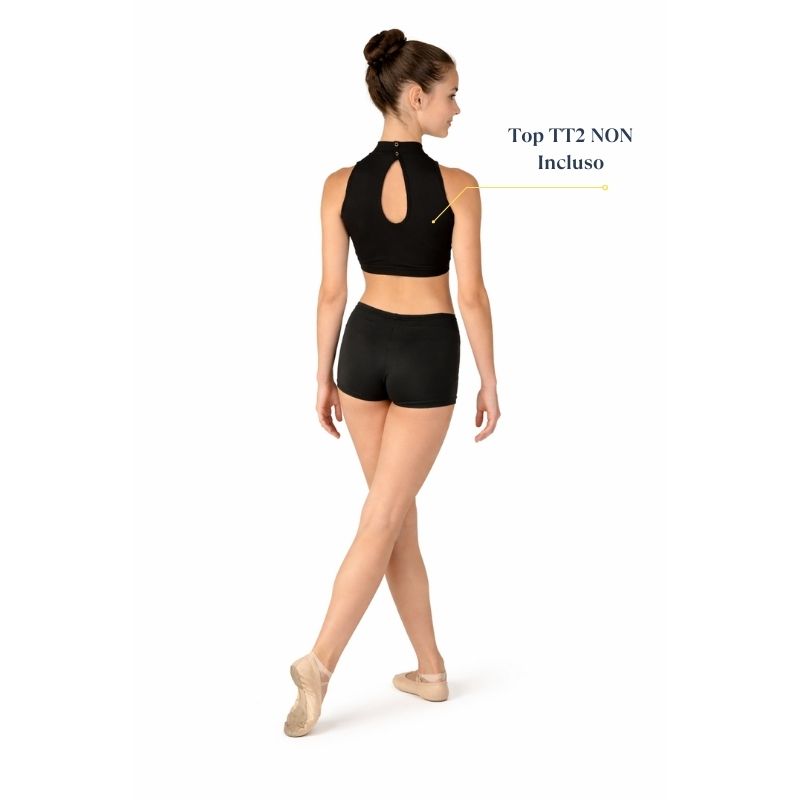 Short Elasticizzati Aderenti per Danza e Ginnastica – SM3 - immagine 3