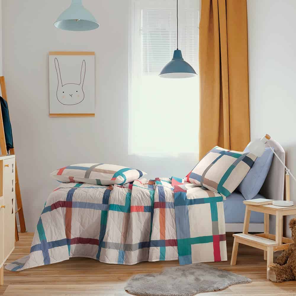 Copriletto Trapuntato Cross una piazza - immagine 2